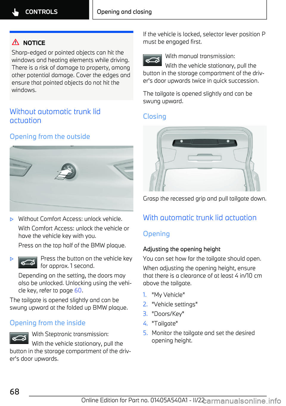 BMW X2 2023 Repair Manual NOTICE
Sharp