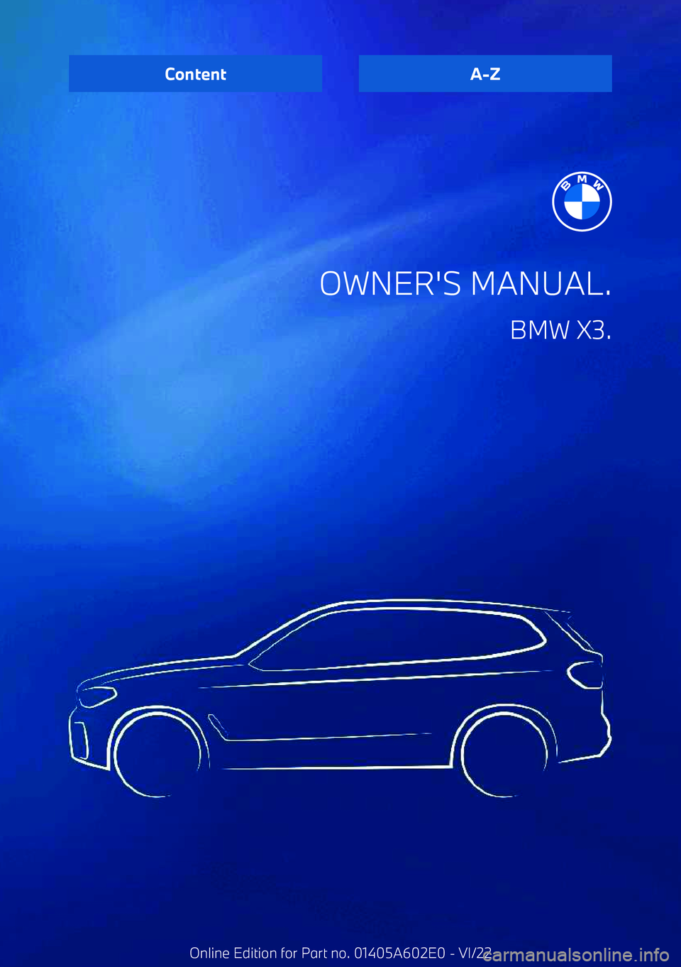 BMW X3 2023 Owners Manual OWNER BMW X3 2023 Owners Manual OWNER