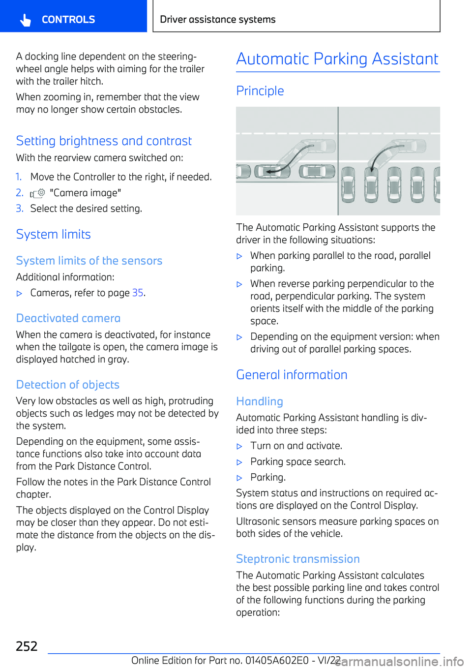BMW X3 2023 Owners Manual A docking line dependent on the steering BMW X3 2023 Owners Manual A docking line dependent on the steering