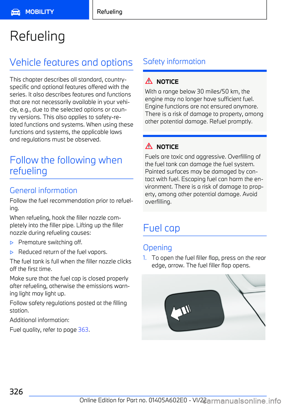 BMW X3 2023 Owners Manual RefuelingVehicle features and options
This chapter describes all standard, country BMW X3 2023 Owners Manual RefuelingVehicle features and options
This chapter describes all standard, country
