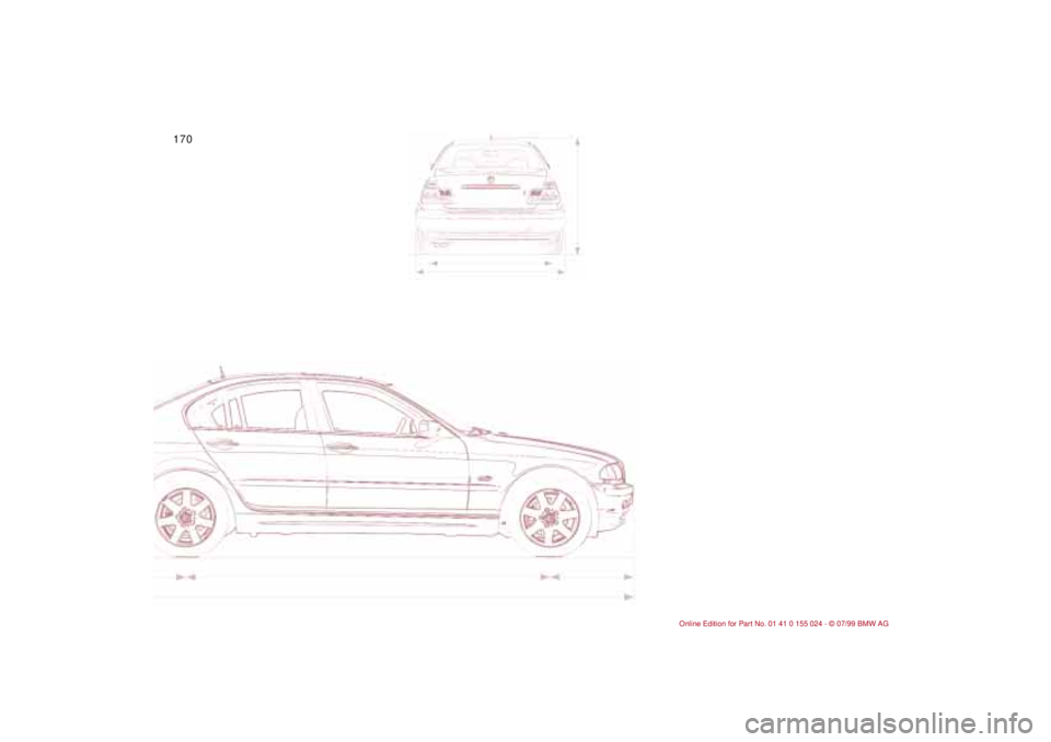 BMW 323i 2000  Owners Manual 170n 