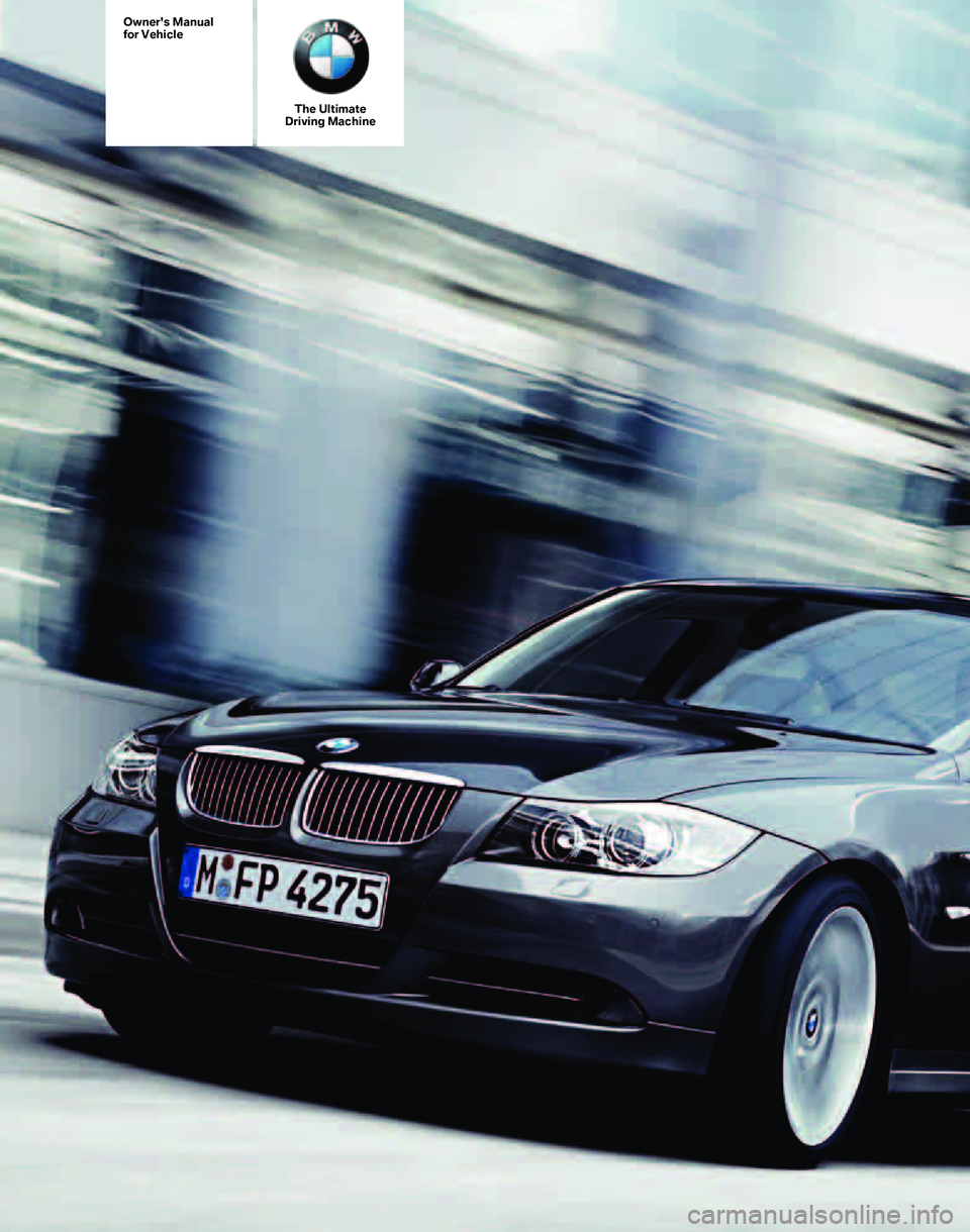BMW 325I 2005  Owners Manual 