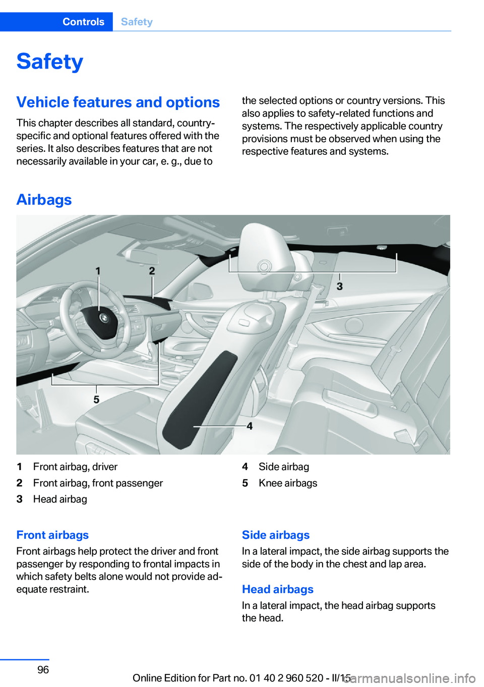 BMW 428I XDRIVE COUPE 2016 Owners Manual SafetyVehicle features and options
This chapter describes all standard, country-
specific and optional features offered with the
series. It also describes features that are not
necessarily available i BMW 428I XDRIVE COUPE 2016 Owners Manual SafetyVehicle features and options
This chapter describes all standard, country-
specific and optional features offered with the
series. It also describes features that are not
necessarily available i