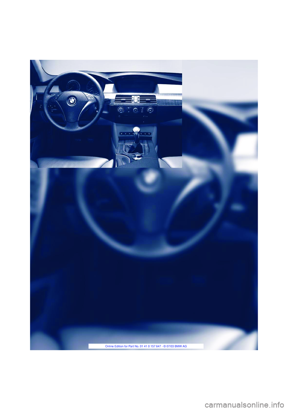 BMW 525I 2004 Owners Manual 