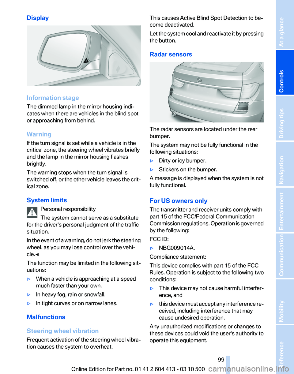 BMW 535I GRAN TURISMO 2010  Owners Manual 