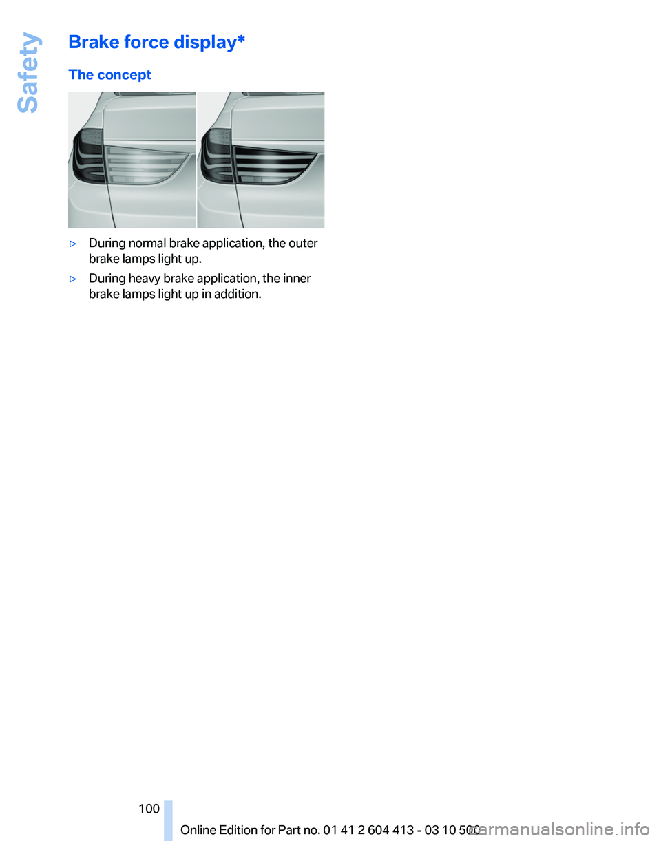 BMW 535I GRAN TURISMO 2010  Owners Manual 