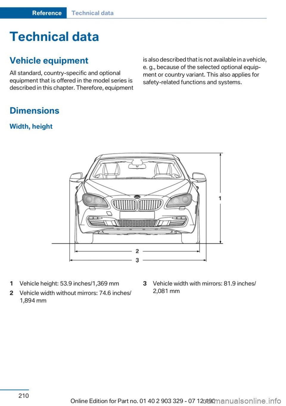 BMW 650I COUPE 2013 Owners Manual BMW 650I COUPE 2013 Owners Manual