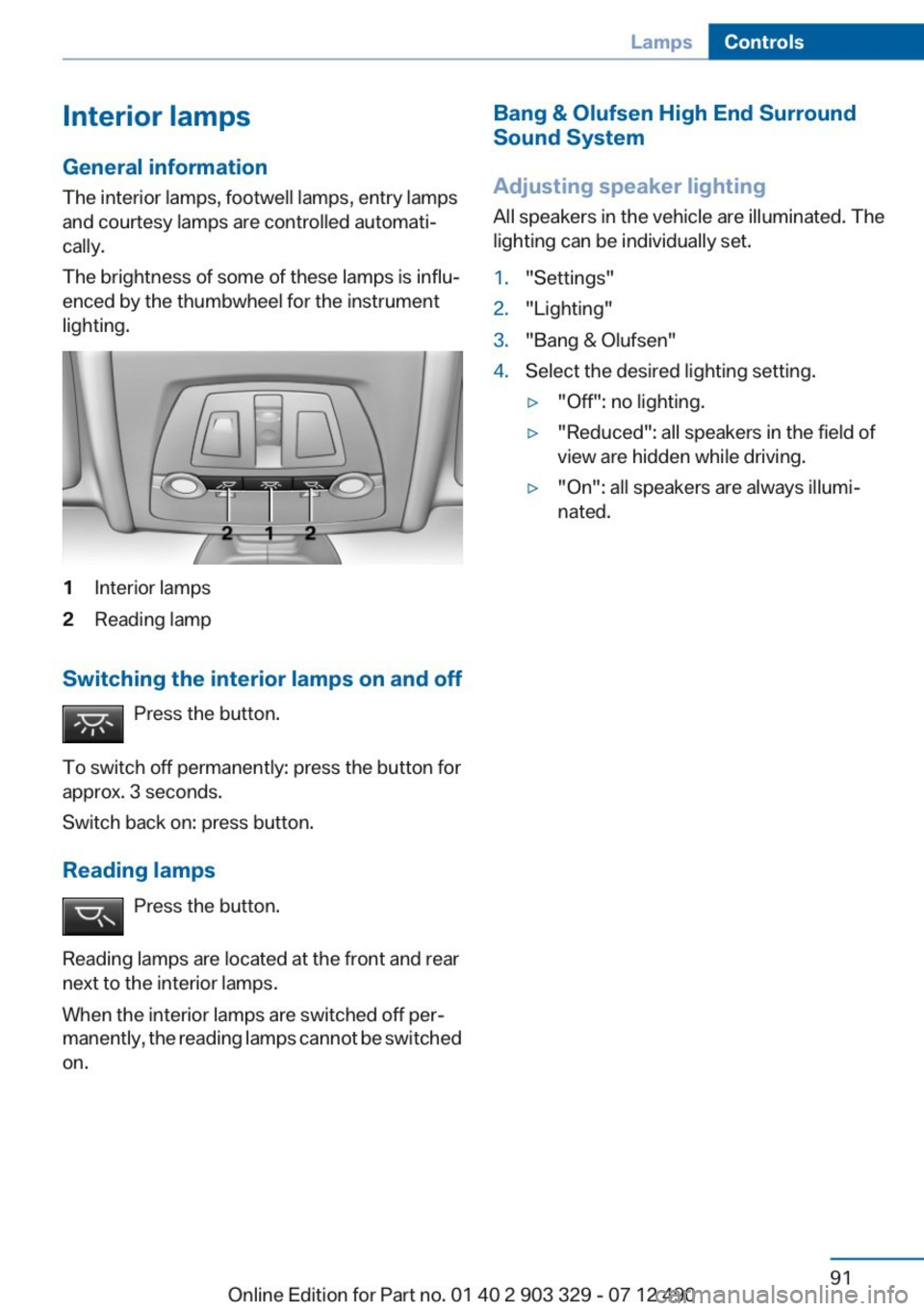 BMW 650I COUPE 2013  Owners Manual 