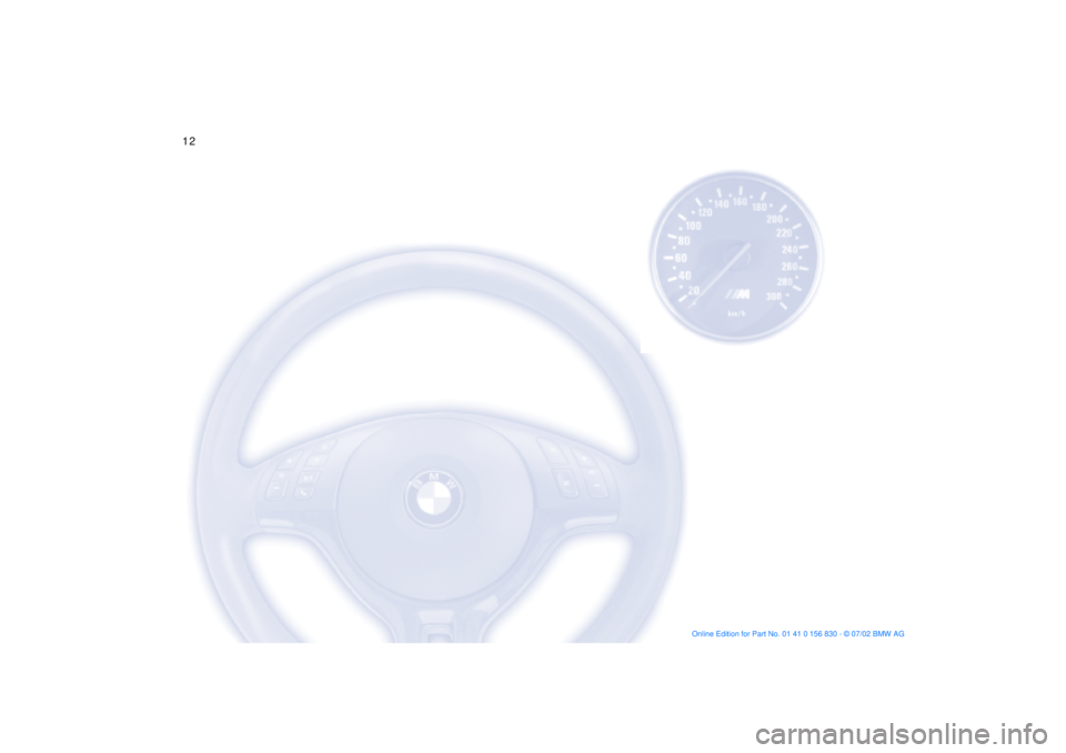 BMW M5 SEDAN 2003 User Guide  
12n 