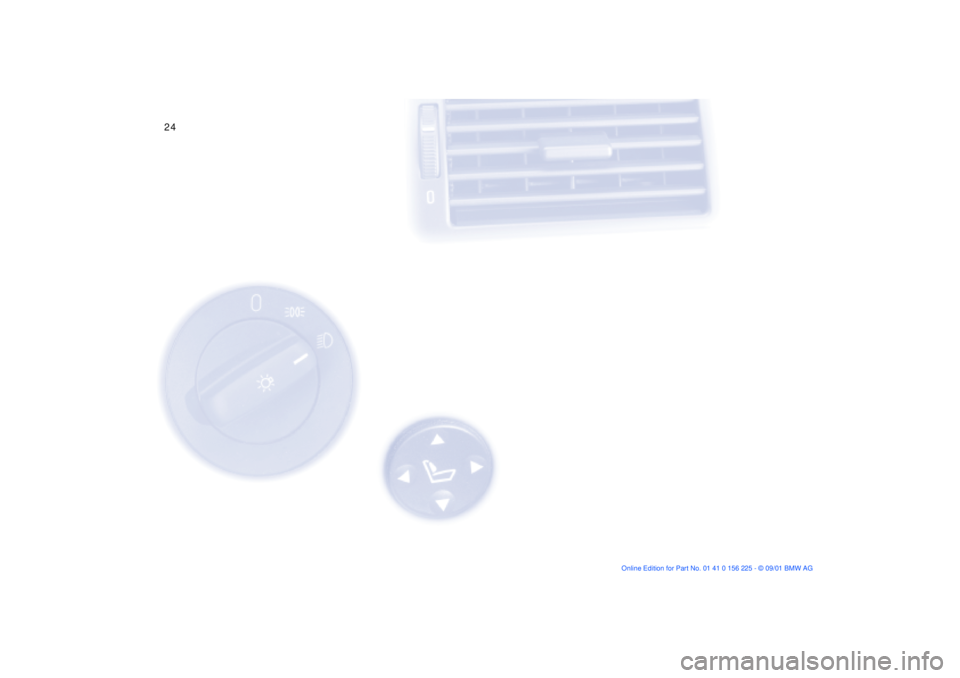 BMW M5 SEDAN 2002 Owners Manual 24n
Controls 