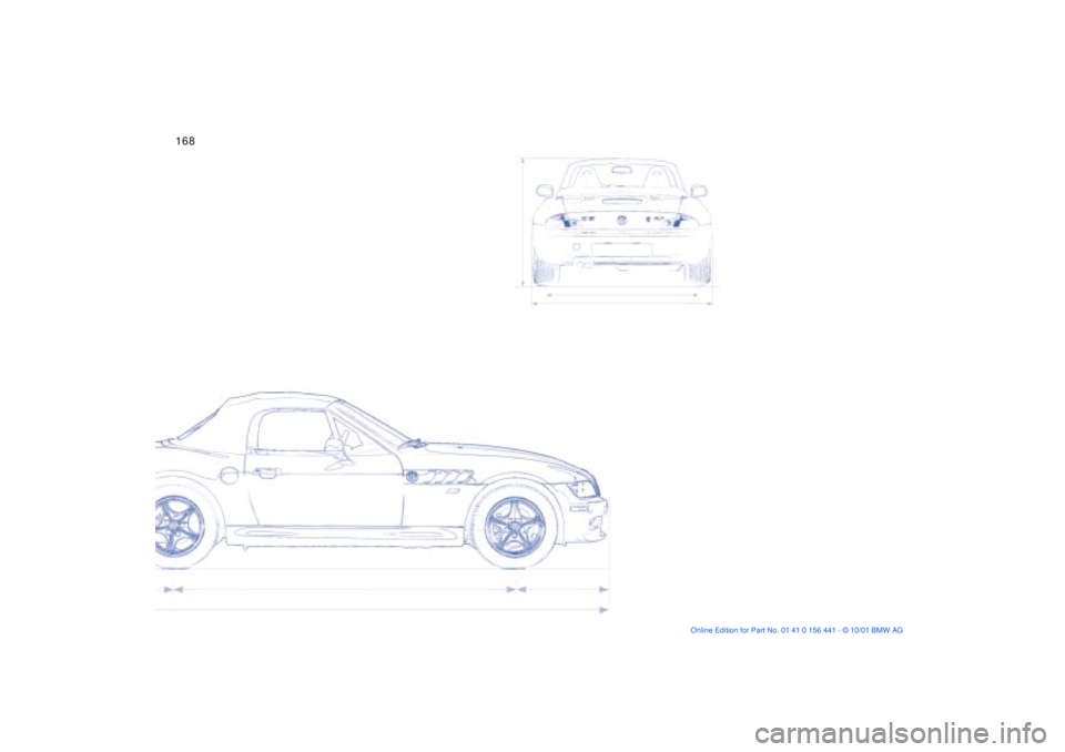 BMW Z3 2002  Owners Manual 168n 