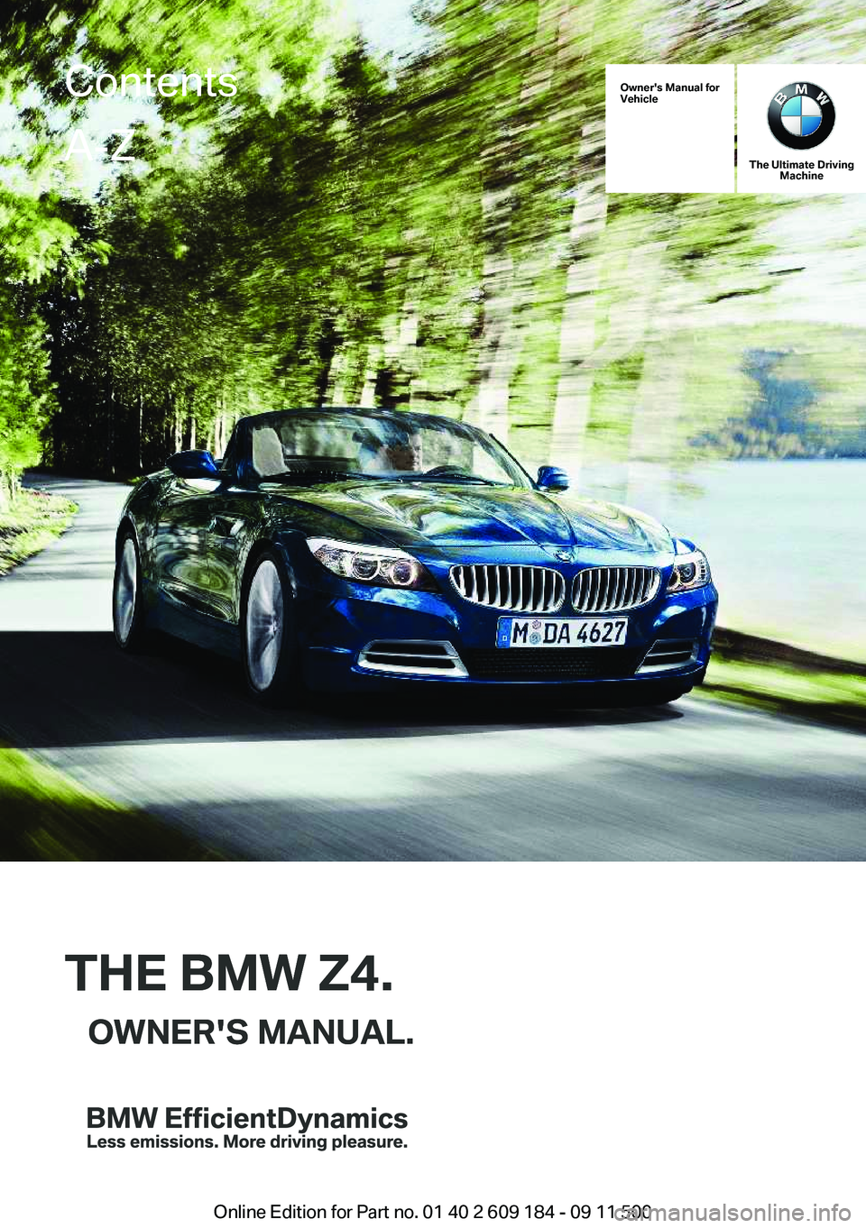 BMW Z4 SDRIVE28I 2013  Owners Manual 