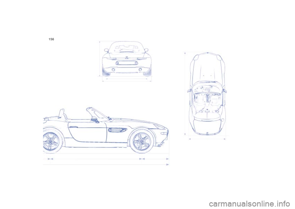 BMW Z8 CONVERTIBLE 2002  Owners Manual 156n 