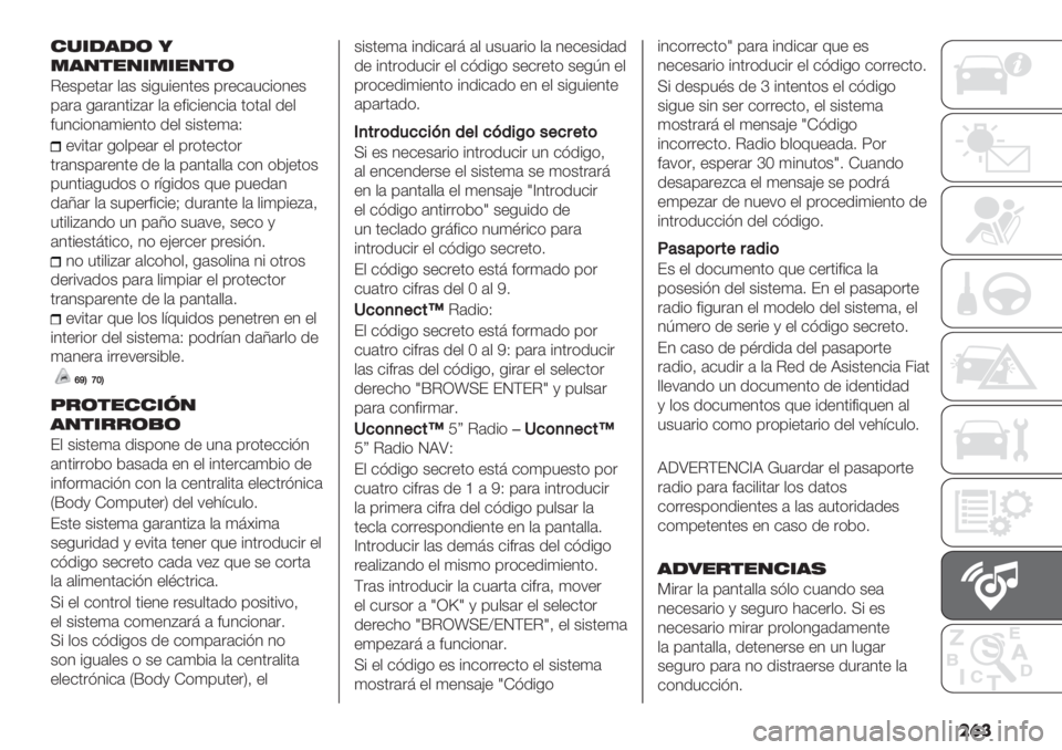 FIAT DUCATO 2019  Manual de Empleo y Cuidado (in Spanish) ���
#%*-’-( 4
.’/$"/*.*"/$(
C"+0"’(. $(+ +%-3%"4’"+ 0."&(3&%*4"+
0(.( -(.(4’%D(. $( "#%&%"4&%( ’*’($ /"$
#34&%*4()%"4’* /"$ +%+