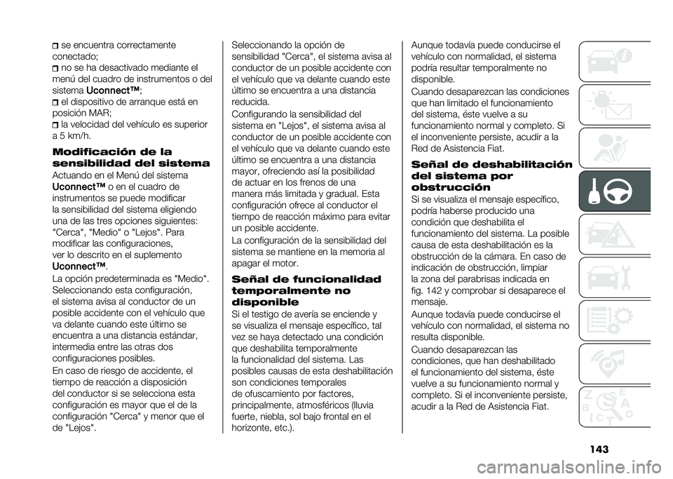 FIAT DUCATO 2020  Manual de Empleo y Cuidado (in Spanish) ��	��� ���������	 ��������	�
����
�������	���& �� �� ��	 ����	�����	�� �
����	��� ��
�
���- ��� ���	��� �� �������
����� � 