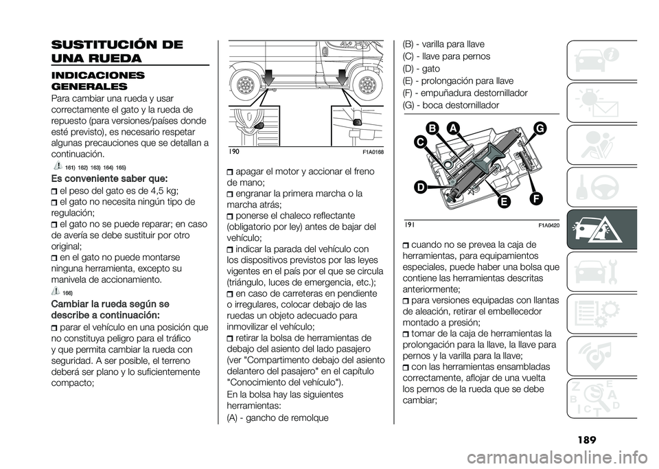 FIAT DUCATO 2020  Manual de Empleo y Cuidado (in Spanish) ����
��
�������� ��
��� �����
���������	���
���������
�5�	��	 ��	�
���	� ���	 �����	 �
 ���	�
��������	�
���� �� ��	�� �
 ��	 �
