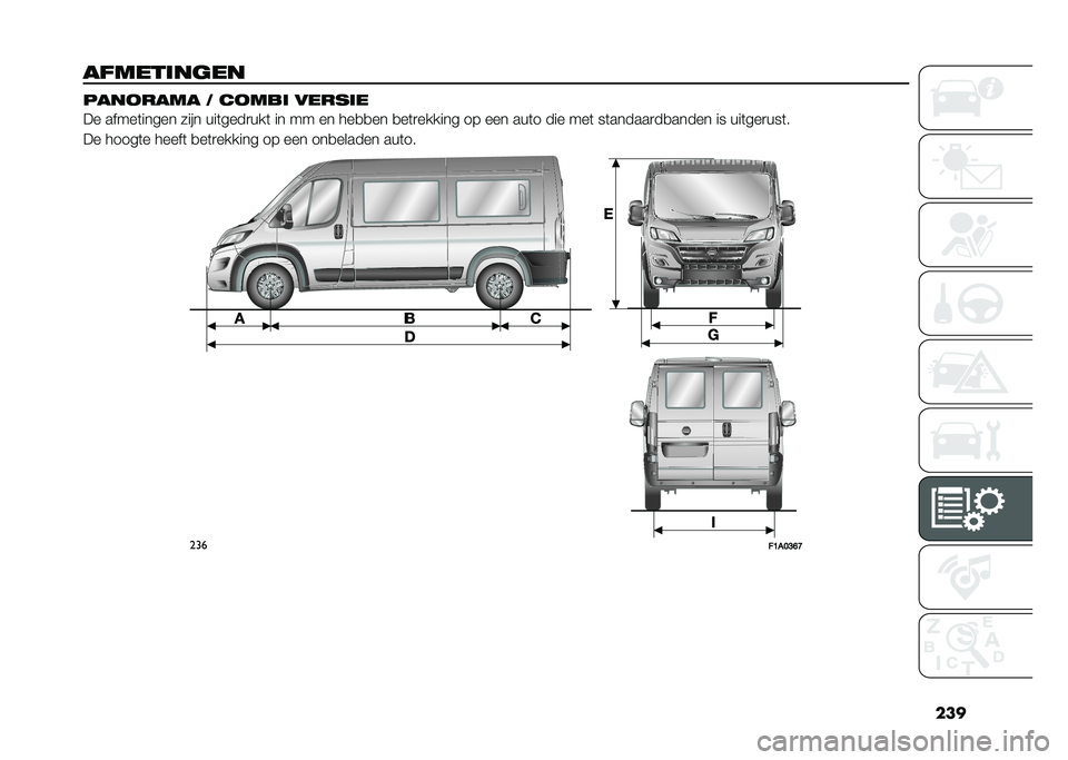 FIAT DUCATO 2020  Instructieboek (in Dutch) ���
��������	�� �������� �1 ����
� ������
�� �����	����� ���� ���	����
���	 �� �� �� ���
�
�� �
��	�
������ �� ��� ���	� �
