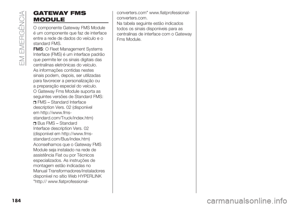 FIAT DUCATO 2019  Manual de Uso e Manutenção (in Portuguese)  O> O>OVLaINbJ
���	
’()"_(f :*7
*$1-!"
U /)3-)&(&.( L".(¤"w 4>M >),20(
% 23 /)3-)&(&.( 82( 9"< ,( *&.(#9"/(
(&.#( " #(,( ,( ,",)’ ,) :(;/20) ( )
’."&,"