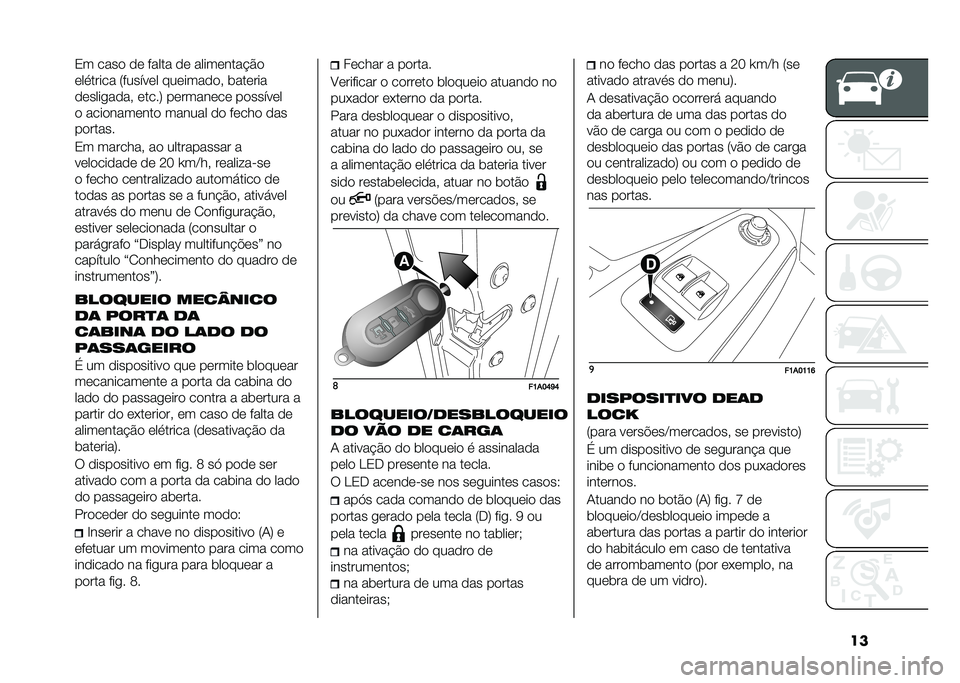 FIAT DUCATO 2020  Manual de Uso e Manutenção (in Portuguese) ���0� ����
 �
�	 ����� �
�	 �����	����!�$�

�	������� �:������	� ���	����
�
�  ����	���
�
�	������
��  �	����; ��	�����	��	 ��
�����	�
�
