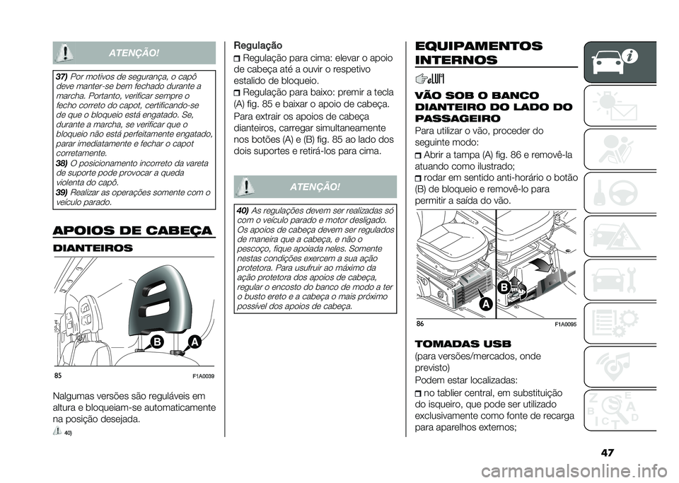 FIAT DUCATO 2020  Manual de Uso e Manutenção (in Portuguese) �	�����	����
���
��
� ��
����
� �
�	 ��	������!��  �
 ����A
�
�	��	 �����	����	 ��	� ��	����
�
 �
������	 � ������� ��
������
�  ��	����