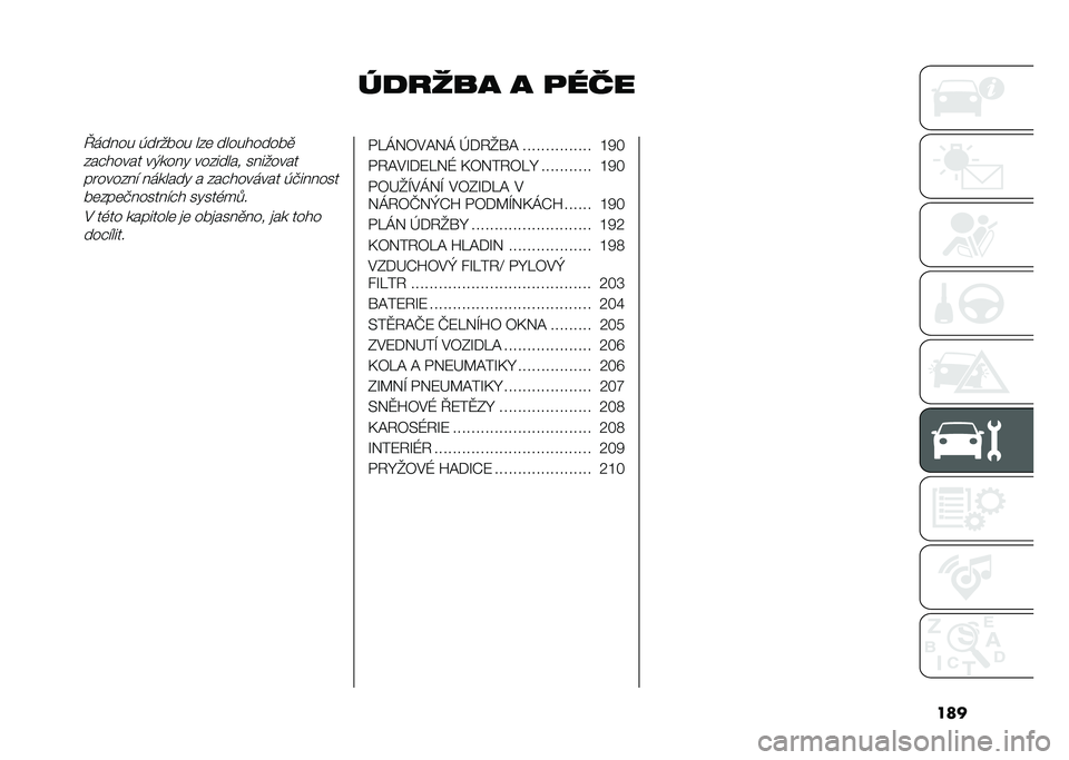 FIAT DUCATO 2021  Návod k použití a údržbě (in Czech) ���
��
��	�� � �
����N����� �!��"��#�� ���	 ���������#�
�������� ��+���� �������� ����������"������  ������� � ��������