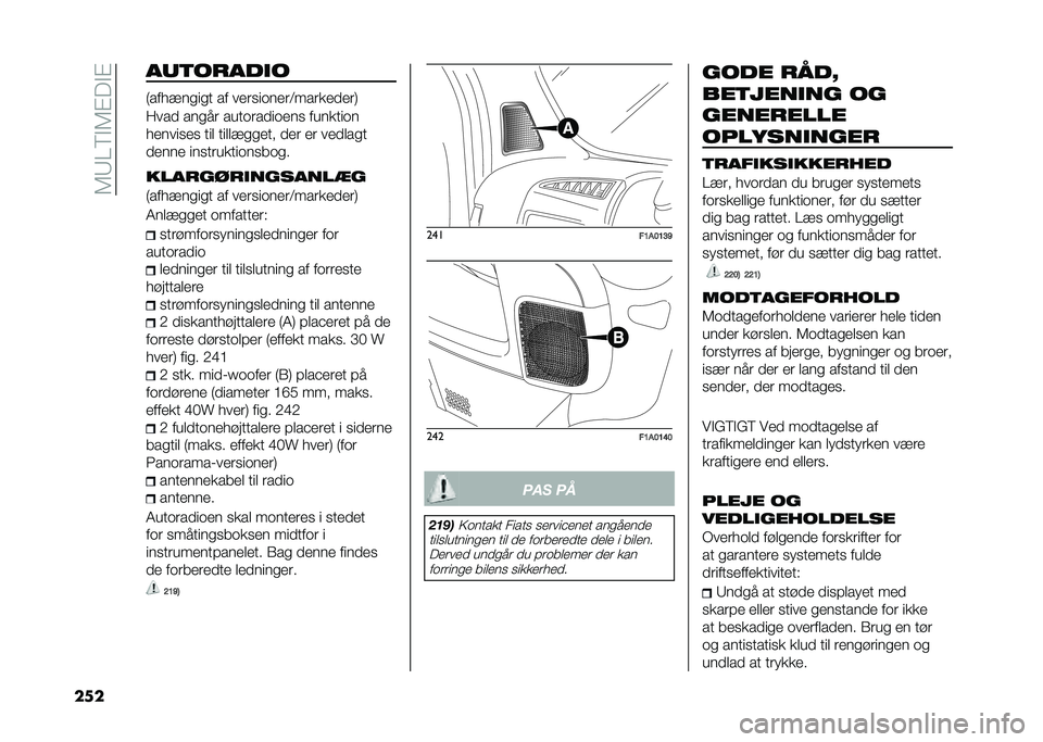 FIAT DUCATO 2020  Brugs- og vedligeholdelsesvejledning (in Danish) ��,�.�=�8�"�,�#��"�#
��
� ���	�����
�
�1��������� �� ���	������	�4���	���
��	�2
����
 �����	 �����	��
����� ��������
�������� ���
 