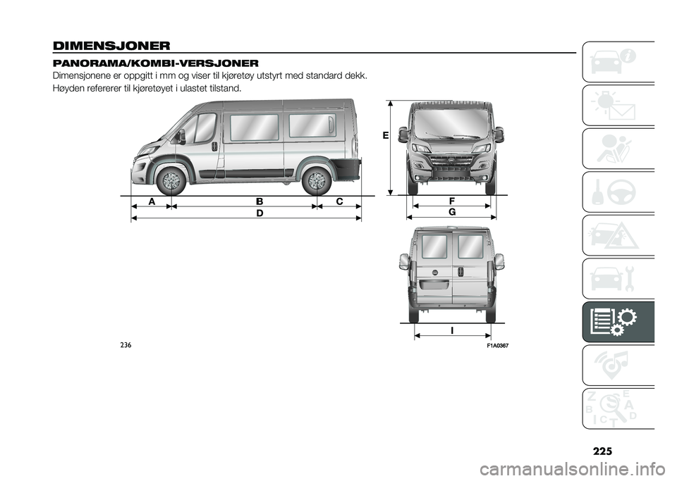 FIAT DUCATO 2020  Drift- og vedlikeholdshåndbok (in Norwegian) ���

����������� ���������1�
��������������
����
������
��
 �
� ������� � �� �� ����
� ���	 ��� ��
�� � ������� ��
�
 ���