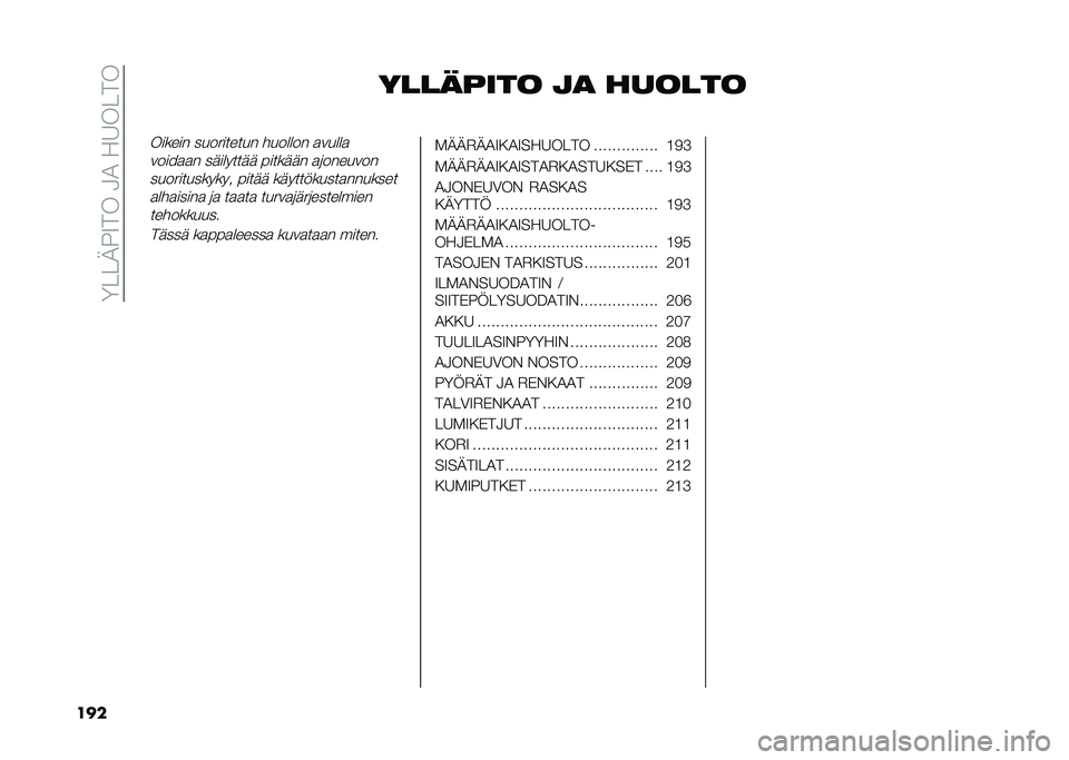 FIAT DUCATO 2020  Käyttö- ja huolto-ohjekirja (in in Finnish) ��;���9�>�7����-�)�� �6����
��� �������� �
�
 ������
������ ���������� ������� �
�����

�����
�
� ��������� ������� �
�	��