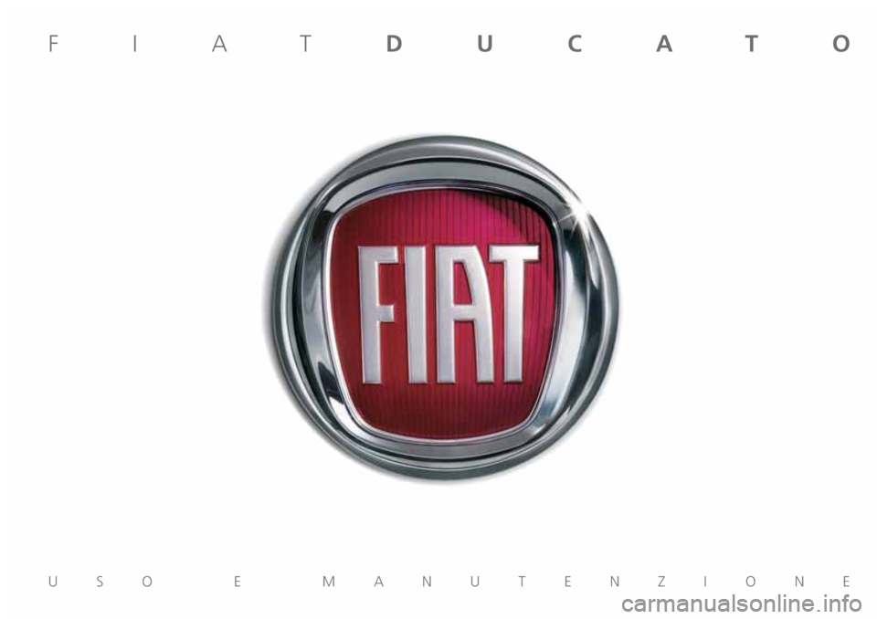 FIAT DUCATO 2017  Libretto Uso Manutenzione (in Italian) 