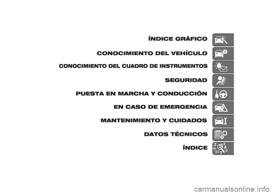 FIAT DUCATO 2014  Manual de Empleo y Cuidado (in Spanish) CONOCIMIENTO DEL VEHÍCULO 