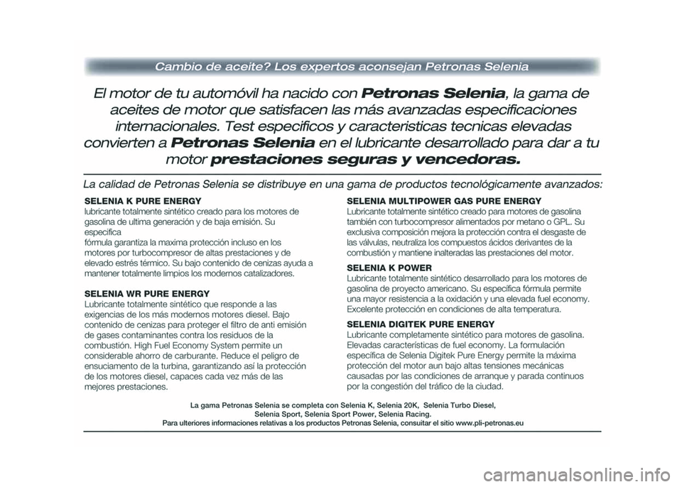 FIAT DUCATO 2016 Manual de Empleo y Cuidado (in Spanish) FIAT DUCATO 2016 Manual de Empleo y Cuidado (in Spanish)