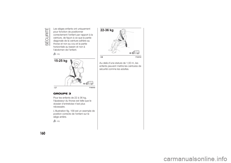 FIAT DUCATO 2014 Notice dentretien (in French) Les sièges enfants ont uniquement
pour fonction de positionner
correctement l'enfant par rapport à la
ceinture, de façon à ce que la partie
diagonale de la ceinture adhère au
thorax et non au FIAT DUCATO 2014 Notice dentretien (in French) Les sièges enfants ont uniquement
pour fonction de positionner
correctement l'enfant par rapport à la
ceinture, de façon à ce que la partie
diagonale de la ceinture adhère au
thorax et non au