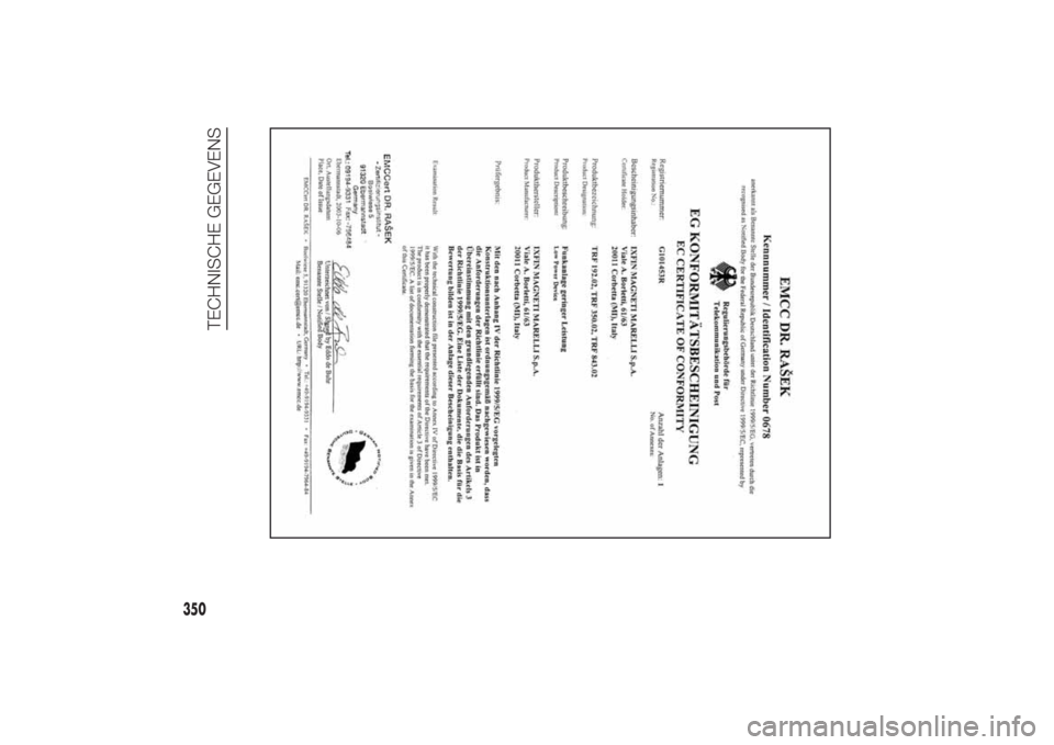 FIAT DUCATO 2014  Instructieboek (in Dutch) 350
TECHNISCHE GEGEVENS
11-3-2014 16:50 Pagina 350 