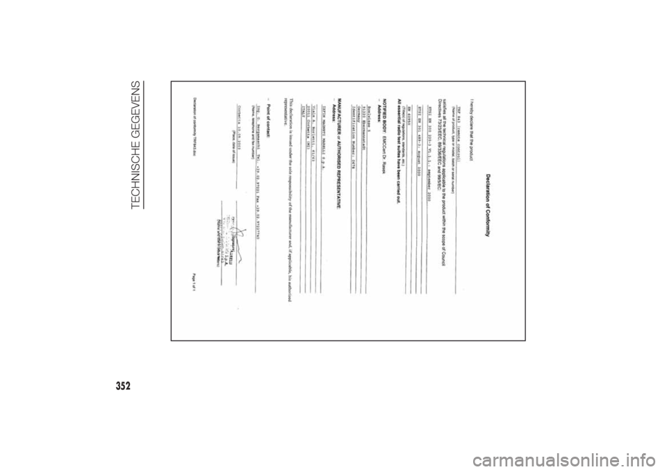 FIAT DUCATO 2014  Instructieboek (in Dutch) 352
TECHNISCHE GEGEVENS
11-3-2014 16:50 Pagina 352 