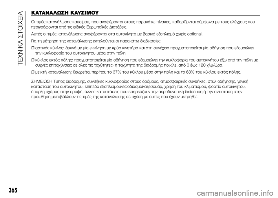FIAT DUCATO 2016 ΒΙΒΛΙΟ ΧΡΗΣΗΣ ΚΑΙ ΣΥΝΤΗΡΗΣΗΣ (in Greek) ΚΑΤΑΝΑΛΩΣSY ΚΑΥΣΙΜΟΥ
Οι τιμές κατανάλωσης καυσίμUYυ, πUYυ αναφέUPUYνται στUYυς παUPακάτω πίνακες, καθUYUPίζUYνται σύμ FIAT DUCATO 2016 ΒΙΒΛΙΟ ΧΡΗΣΗΣ ΚΑΙ ΣΥΝΤΗΡΗΣΗΣ (in Greek) ΚΑΤΑΝΑΛΩΣSY ΚΑΥΣΙΜΟΥ
Οι τιμές κατανάλωσης καυσίμUYυ, πUYυ αναφέUPUYνται στUYυς παUPακάτω πίνακες, καθUYUPίζUYνται σύμ