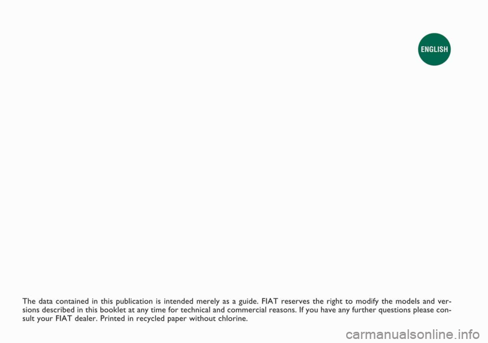 FIAT DUCATO 2006 Owner handbook (in English) FIAT DUCATO 2006 Owner handbook (in English)