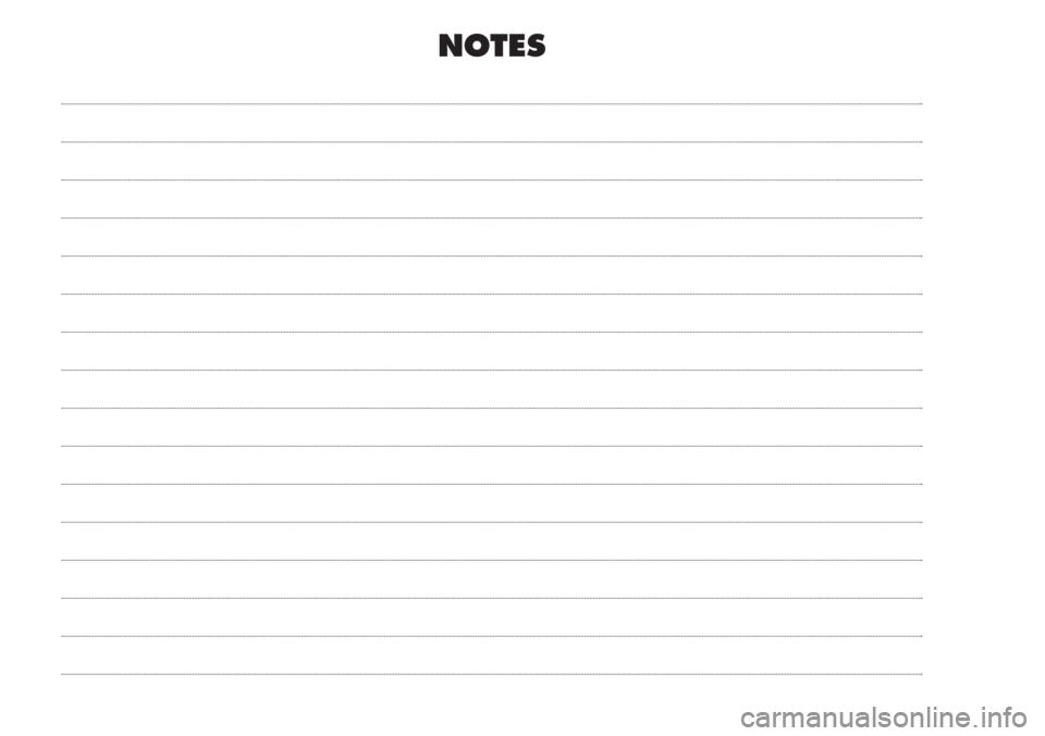 FIAT DUCATO 2011 Owner handbook (in English) NOTES FIAT DUCATO 2011 Owner handbook (in English) NOTES