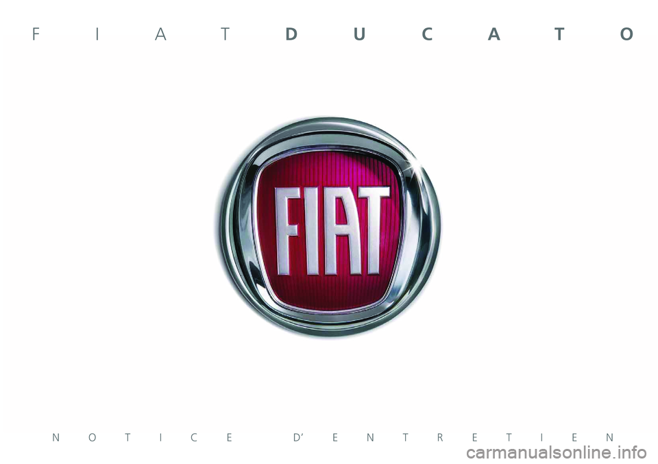 FIAT DUCATO 2010  Notice dentretien (in French) 