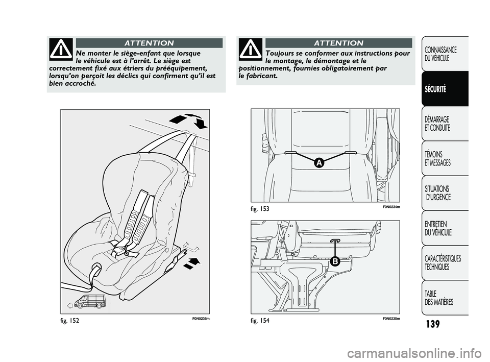 FIAT DUCATO 2009 Notice dentretien (in French) 139
F0N0236mfig. 152F0N0235mfig. 154
F0N0234mfig. 153
CONNAISSANCE
DU VÉHICULE
SÉCURITÉ
DÉMARRAGE
ET CONDUITE
TÉMOINS
ET MESSAGES
SITUATIONS
D’URGENCE
ENTRETIEN
DU VÉHICULE
CARACTÉRISTIQUE FIAT DUCATO 2009 Notice dentretien (in French) 139
F0N0236mfig. 152F0N0235mfig. 154
F0N0234mfig. 153
CONNAISSANCE
DU VÉHICULE
SÉCURITÉ
DÉMARRAGE
ET CONDUITE
TÉMOINS
ET MESSAGES
SITUATIONS
D’URGENCE
ENTRETIEN
DU VÉHICULE
CARACTÉRISTIQUE