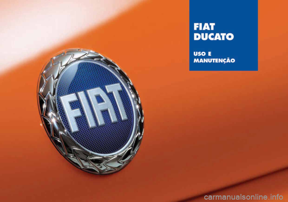 FIAT DUCATO 2007  Manual de Uso e Manutenção (in Portuguese) 