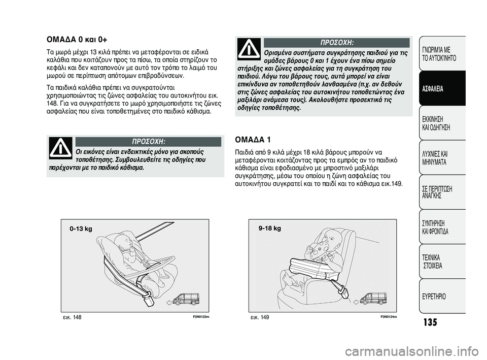 FIAT DUCATO 2009 ΒΙΒΛΙΟ ΧΡΗΣΗΣ ΚΑΙ ΣΥΝΤΗΡΗΣΗΣ (in Greek) 135
F0N0123mεικ. 148
ΓΝΩΡΙΜΊΑ ΜΕ
ΤΟ ΑΥΤΟΚΊΝΗΤΟ
ΑΣΦΑΛΕΙΑ
ΕΚΚΙΝΗΣΗ
ΚΑΙ ΟΔΗΓΗΣΗ
ΛΥΧΝΙΕΣ ΚΑΙ
ΜΗΝΥΜΑΤΑ
ΣΕ ΠΕΡΙΠΤΩΣΗ
ΑΝΑ FIAT DUCATO 2009 ΒΙΒΛΙΟ ΧΡΗΣΗΣ ΚΑΙ ΣΥΝΤΗΡΗΣΗΣ (in Greek) 135
F0N0123mεικ. 148
ΓΝΩΡΙΜΊΑ ΜΕ
ΤΟ ΑΥΤΟΚΊΝΗΤΟ
ΑΣΦΑΛΕΙΑ
ΕΚΚΙΝΗΣΗ
ΚΑΙ ΟΔΗΓΗΣΗ
ΛΥΧΝΙΕΣ ΚΑΙ
ΜΗΝΥΜΑΤΑ
ΣΕ ΠΕΡΙΠΤΩΣΗ
ΑΝΑ