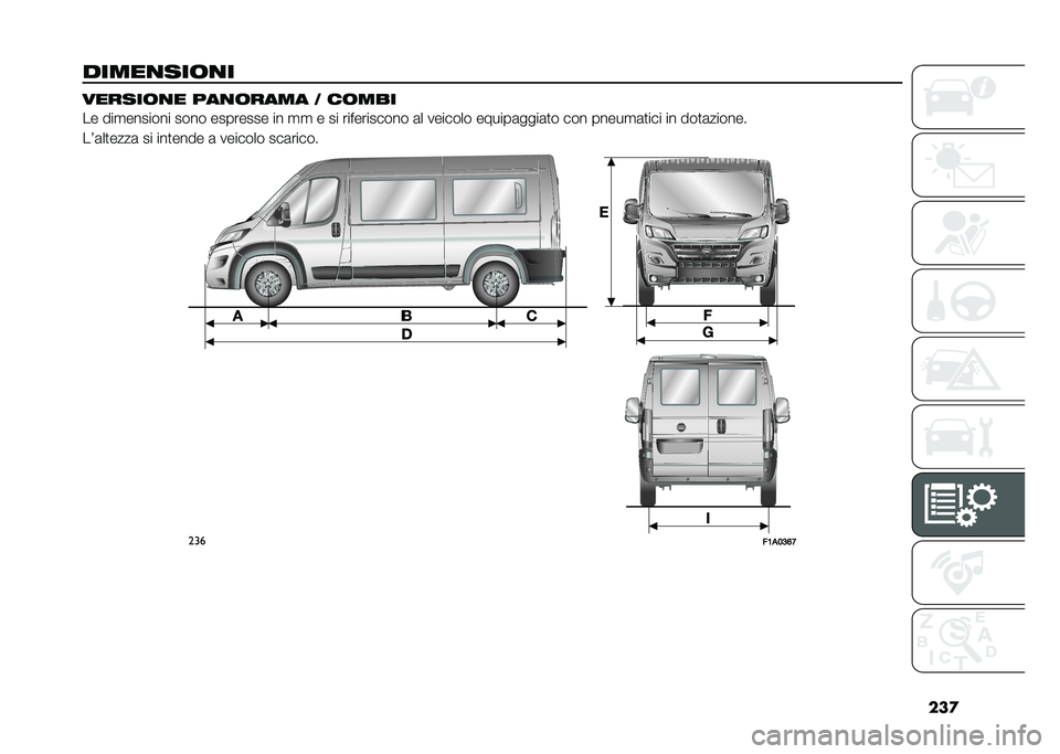 FIAT DUCATO BASE CAMPER 2020  Libretto Uso Manutenzione (in Italian) ���
�����
���	�
� ������	�
� �)��
�	���� �* ��	���
�� ���
������� ���� �������� �� �
�
 � �� ����������� �	� ������� ������