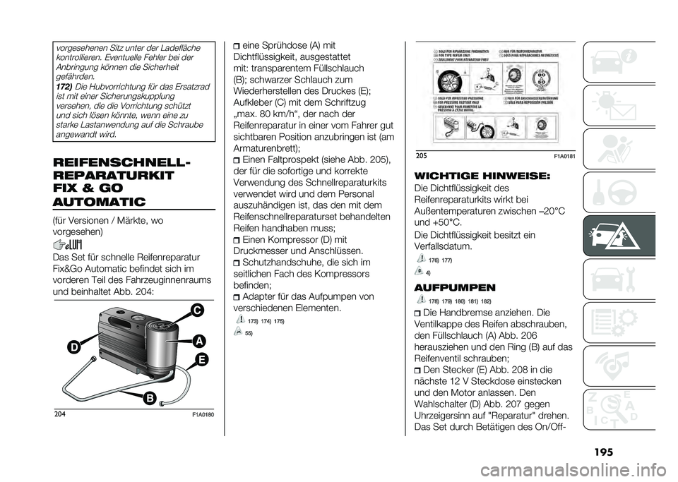 FIAT DUCATO BASE CAMPER 2021  Betriebsanleitung (in German) ���
�����	�
�	��	��	� ���� ����	� ��	� �&���	������	
����������	��	�� �$��	����	���	 ��	���	� ��	� ��	����������� ��!���	� ���	 ��