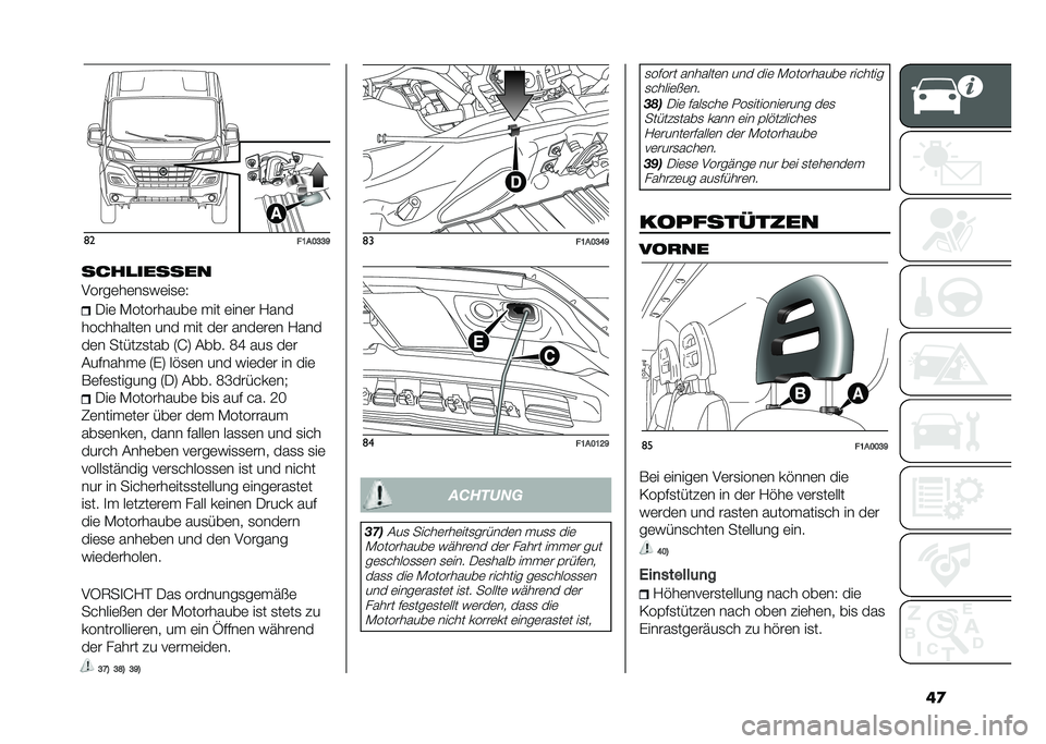 FIAT DUCATO BASE CAMPER 2021  Betriebsanleitung (in German) �	��	�
��:��<�A�A�?
����
������
�����	��	��
�%�	��
�	�8 ���	 �,���������	 ��� �	���	� �4���
���������	� ��� ��� ��	� ����	��	� �4���
��