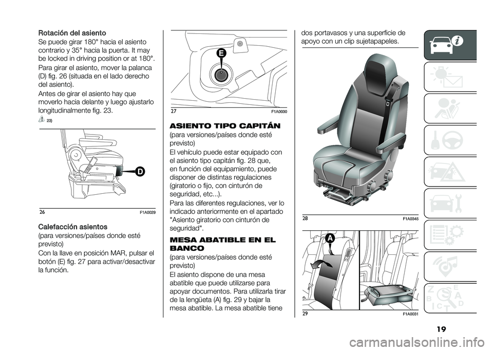 FIAT DUCATO BASE CAMPER 2020  Manual de Empleo y Cuidado (in Spanish) ���+�	����� �
 ��� �����
��	
�� ����� ����	� �@�=�1
���	���	 �� �	������
������	��� �
 �G�/ ���	���	 ��	 ������	� �<� �
�	�
�� ����P�� 