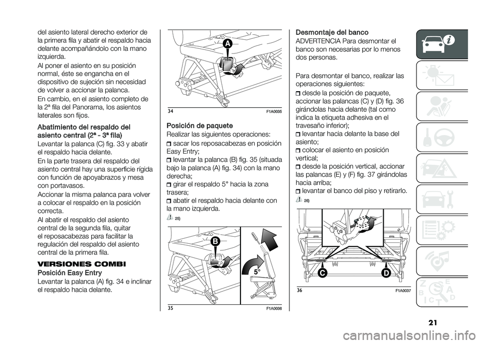 FIAT DUCATO BASE CAMPER 2020  Manual de Empleo y Cuidado (in Spanish) ����� �	������ ��	����	� ������� �������� ��
��	 ����
���	 ����	 �
 �	��	��� �� �����	��� ��	���	
����	��� �	���
��	�2������ �