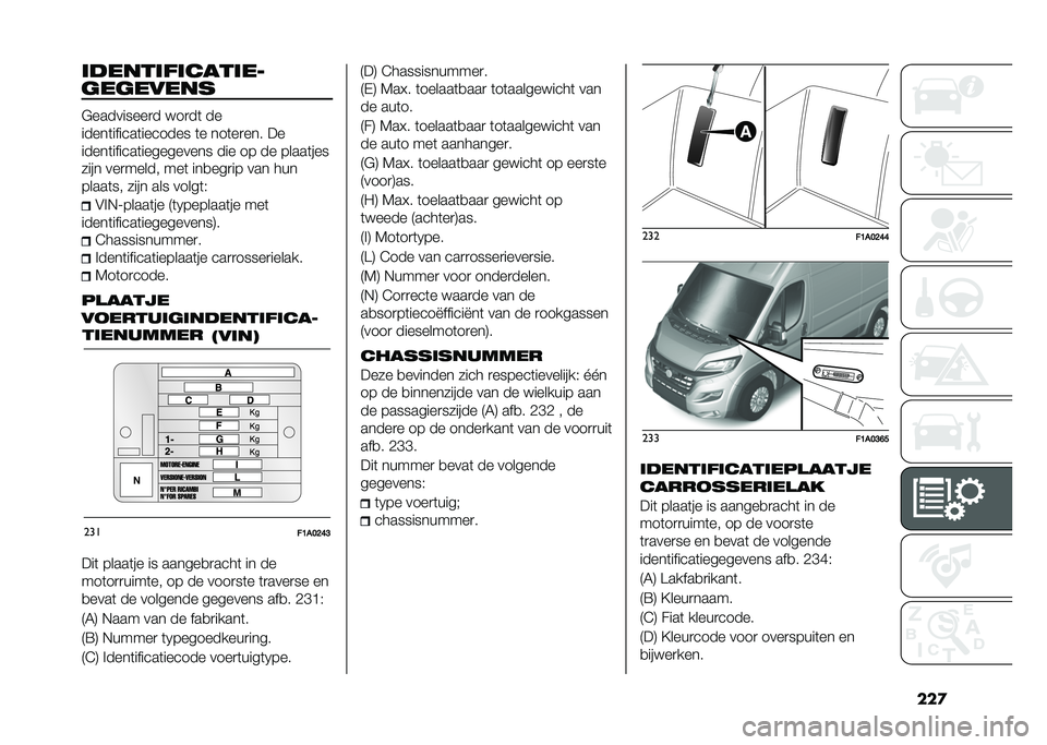 FIAT DUCATO BASE CAMPER 2020  Instructieboek (in Dutch) �����������������2
�	��	����� �!���������
� ���
��	 ��
�����	������	������� �	� ���	��
��� ��
�����	������	���������� �
