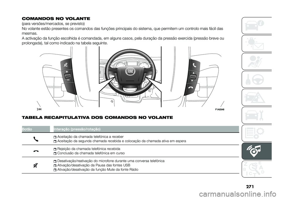 FIAT DUCATO BASE CAMPER 2020  Manual de Uso e Manutenção (in Portuguese) ���
����	���� �� ����	��
�
�:���� ��	���"�	��=��	����
�
��  ��	 ���	�����
�;
�*�
 ��
�����	 �	���$�
 ���	��	���	� �
� ��
����
�
� �
�� ����
