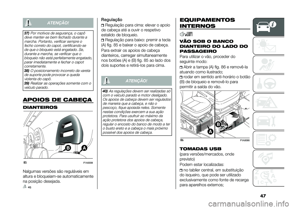 FIAT DUCATO BASE CAMPER 2020  Manual de Uso e Manutenção (in Portuguese) �	�����	����
���
��
� ��
����
� �
�	 ��	������!��  �
 ����A
�
�	��	 �����	����	 ��	� ��	����
�
 �
������	 � ������� ��
������
�  ��	����