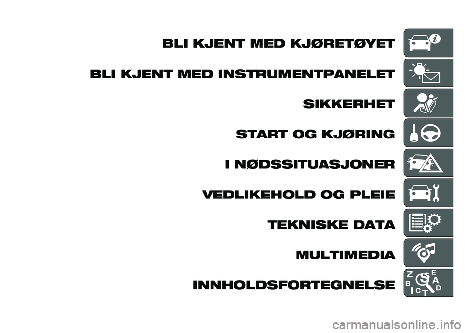 FIAT DUCATO BASE CAMPER 2020  Drift- og vedlikeholdshåndbok (in Norwegian) ��� �
����
 ��� �
�����
����

��� �
����
 ��� ����
��	����
�������
 ���
�
�����

��
���
 �� �
������
� �������
�	�������
�����